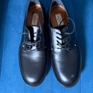 Valentino Men's Classic Black Oxfords